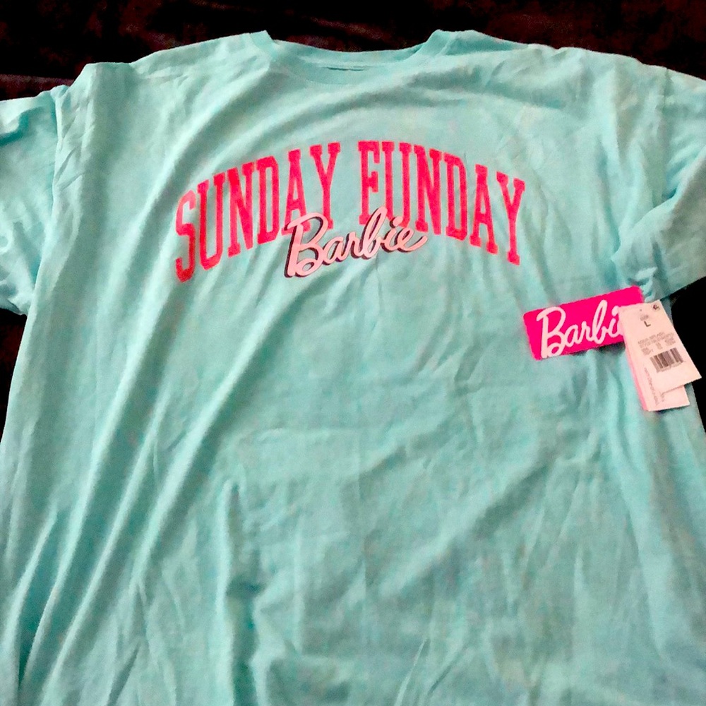 Barbie Sunday funday oversized tee NWT